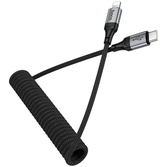 Дата кабель Hoco X121 Nuevo Type-C to Lightning 27W (1.5m) Black | Зображення 6