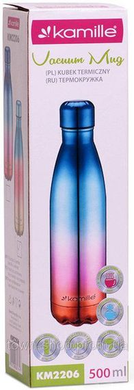 Термос-бутылка Kamille Bottle 500мл KM-2206 | Зображення 5