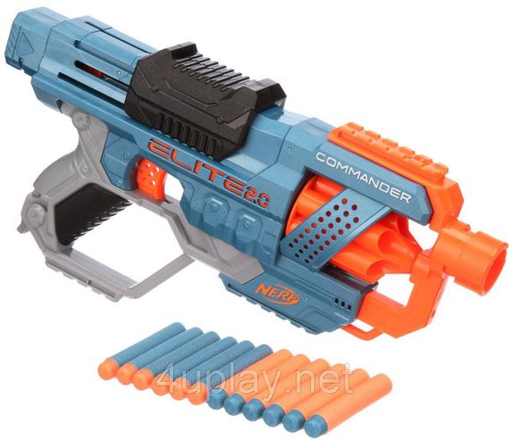 Бластер NERF Elite 2.0 Commander RD-6. Нерф Еліт Коммандер. Пістолет револьвер | Зображення 2