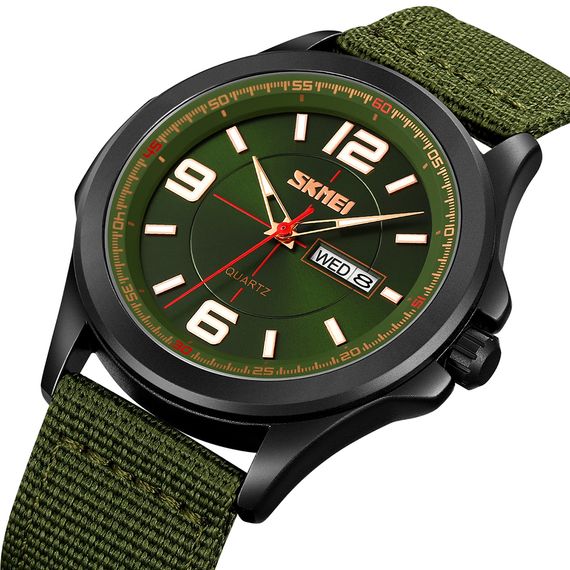 Чоловічий годинник Skmei 9315AG Army Green | Зображення 1