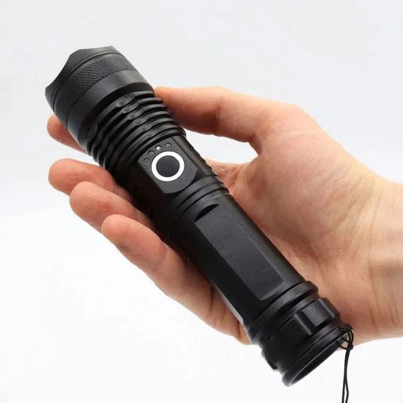 Потужний тактичний ліхтар USB 1500Lm до 1200 м ZOOM XPRO BLX71-P90 (234566288_270) | Зображення 4