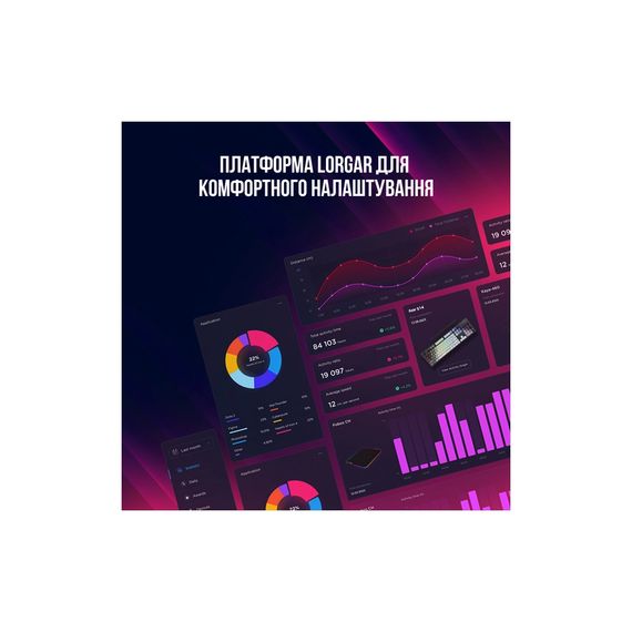 Клавіатура Lorgar Azar 514 RGB USB UA Black (LRG-GK514B-UA) | Зображення 7