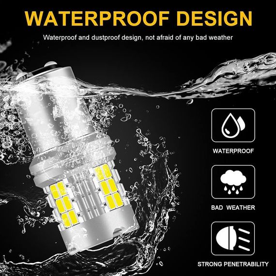 Автомобільна світлодіодна лампа 1157 bay15d, 3020 Чипсетів BAY15D 2057 2357 7528 | Зображення 4