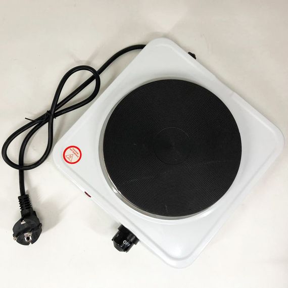 Плита електрична Suntera SP-1930, електроплита 1 комфорка, електроплита кухонная. Колір: білий | Зображення 6