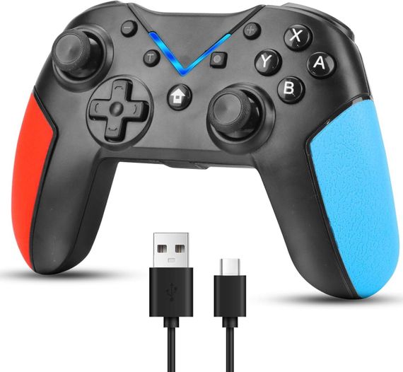Беспроводной контроллер для Nintendo Switch Switch Lite PC Bluetooth, геймпад джойстик гироскоп турбо вибрация