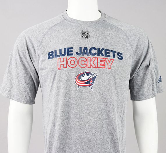 Футболка Adidas Climalite Columbus Blue Jackets