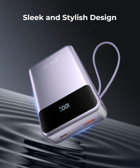 Повербанк JOYFAR Power Bank 30000mAh 65W со встроенными кабелями | Зображення 2