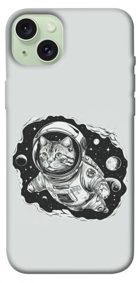 Чохол з картинкою Кіт космонавт для Apple iPhone 15 Plus (6.7")