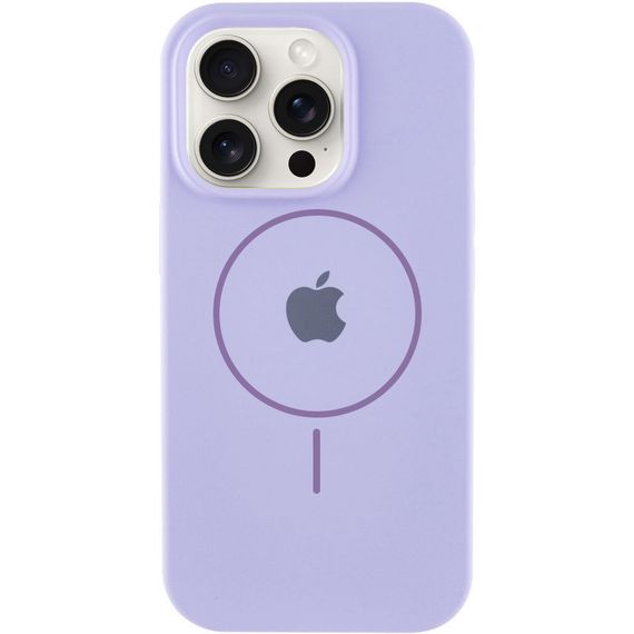 Чохол Silicone Case Full Protective (AA) with MagSafe для Apple iPhone 13 Pro (6.1") Бузковий / Dasheen