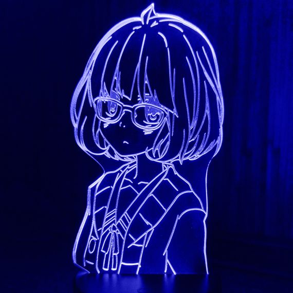 Акриловий світильник-нічник Мірай Куріяма синій tty-n001647