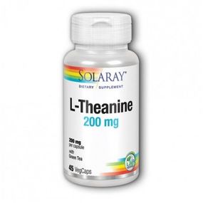 Теанін Solaray L-Theanine 200 mg 45 Veg Caps SOR-04992
