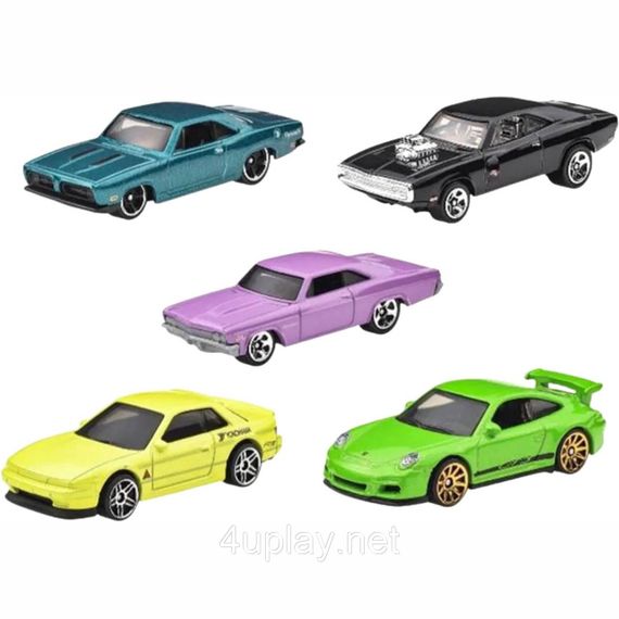 Набір із 5-ти машинок Hot Wheels Fast and Furious Хот Вілс Форсаж | Зображення 2