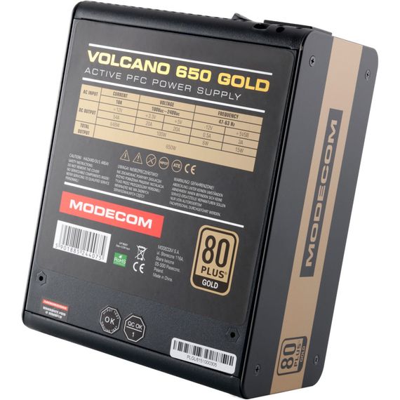 Блок живлення Modecom 650W (ZAS-MC90-SM-650-ATX-VOLCA) | Зображення 3