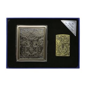 Футляр И Зажигалка Набор Подарочный  «Крылатый воин»