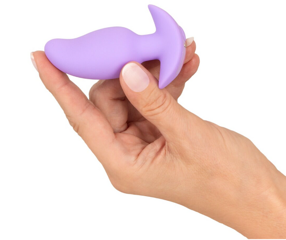 Анальна пробка з вібрацією Vibrating Mini Butt Plug Purple Sex Aura | Зображення 5