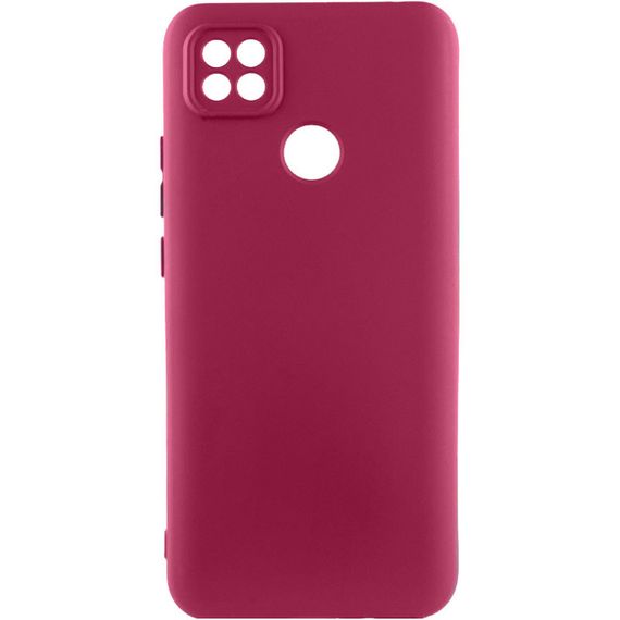 Чохол накладка Silicone Cover Lakshmi Full Camera (A) для Xiaomi Redmi 9C, Бордовий / Marsala