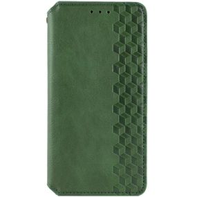 Шкіряний чохол-книжка GETMAN Cubic (PU) для Xiaomi Redmi 15C (Global) / Poco C85 (Global) Зелений