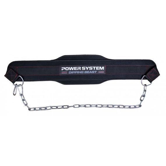 Пояс для обтяжень з ланцюгом Power System PS-3860 Dipping Beast неопреновий Black/Yellow | Зображення 2