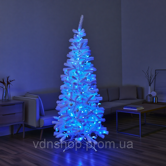 Гірлянда Різдвяна фея вулична 100 м 1000 LED білий провід Синій CF1000L100MWBL | Зображення 6