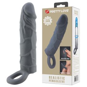 Насадка на пенис PRETTY LOVE Realistic Penis Sleeve, TPR Sex Aura