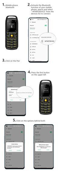 Кнопковий Міні мобільний телефон 2 SIM SERVO | Зображення 7