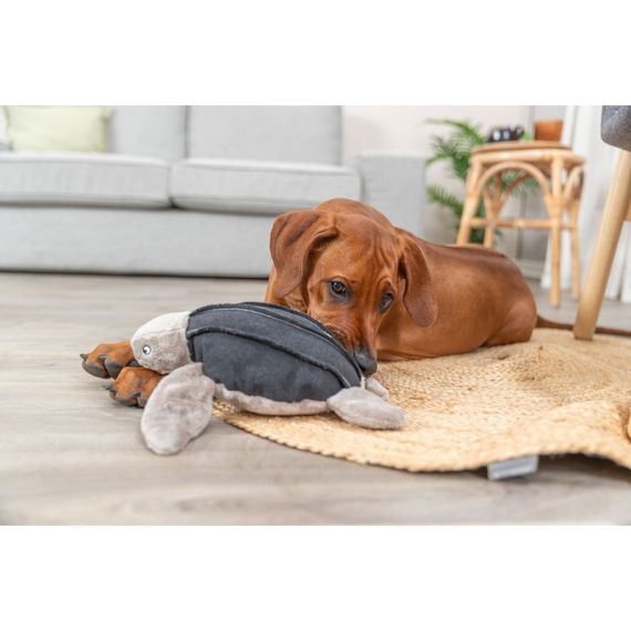 Іграшка Trixie для собак BE NORDIC Черепаха Хауке поліестер/бавовна сірий 34см | Зображення 5
