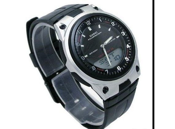 Годинники наручні чоловічі чорні кварцові оригінальні Японія Casio Collection AW-80-1AVES | Зображення 2