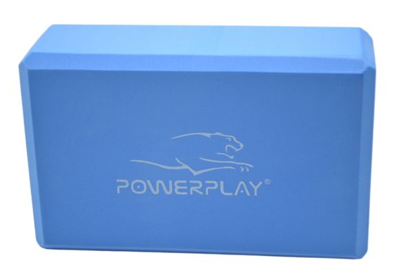 Блоки для йоги 2 шт. (пара) PowerPlay 4006 Yoga Brick EVA Сині | Зображення 2