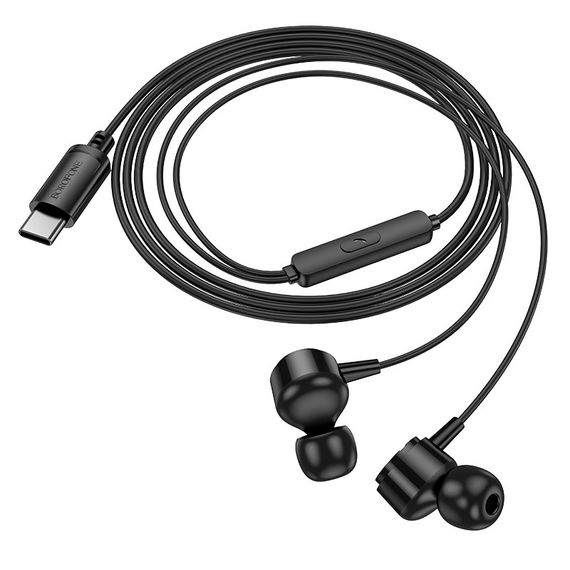 Навушники Borofone BM94 Sonar universal (Type-C/1.2m) Black | Зображення 3