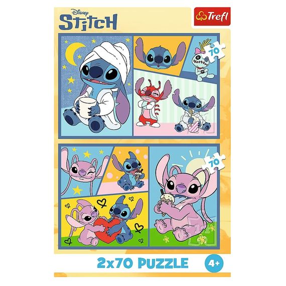 Пазл Trefl Lilo&Stitch Зі Стічем не нудно 2x70 (5900511344448) | Зображення 3