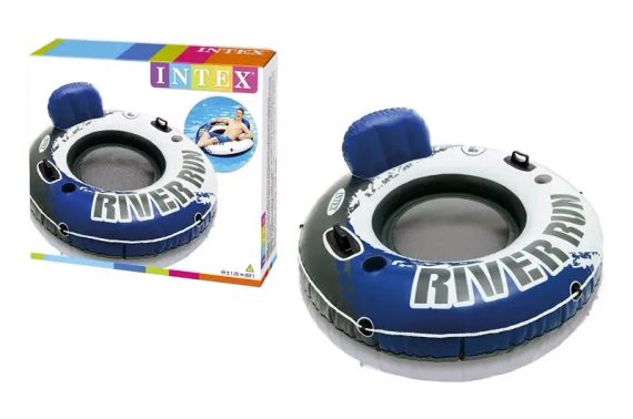 Круг надувний INTEX з ручками 58825 р.135см | Зображення 1