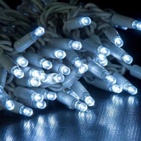 Гірлянда вулична String 7 м 70 LED холодний білий, білий провід