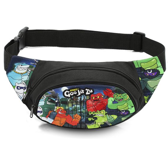 Сумка-бананка дитяча з принтом Герої Гуджитсу поясна сумка для хлопчика (4492)