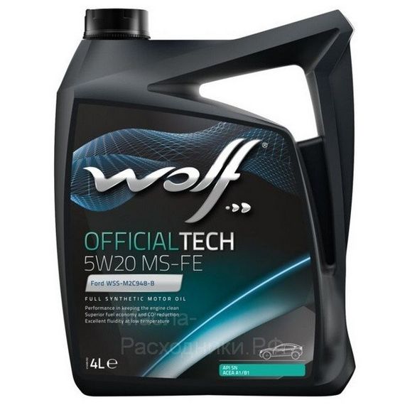 Моторна олива Wolf OFFICIALTECH MS-FE 5W-20 4л.