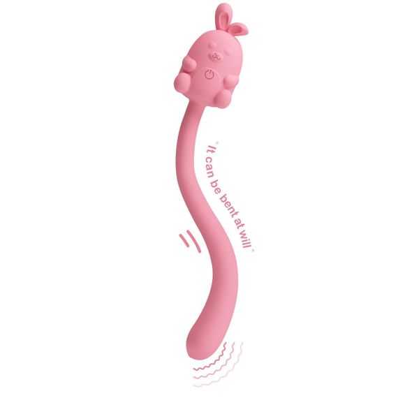 Вібратор CUTE BUNNY, Flirting Stick, 7 vibration functions, Magnetic USB charging Sex Aura | Зображення 2