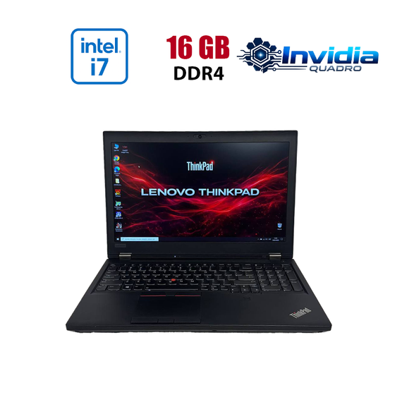 Мобильная рабочая станция Б-класс Lenovo ThinkPad P52 / 15.6" (1920x1080) IPS / Intel Core i7-8850H (6 (12) ядер по 2.6 - 4.3 GHz) / 16 GB DDR4 / 256 GB SSD M.2 / nVidia Quadro P1000, 4 GB GDDR5, 128-bit / WebCam б/у