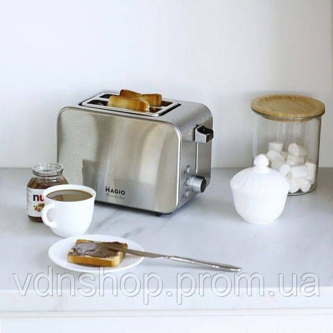Тостер для прожарювання хліба Magio, Тостер на 2 скибочки з регулюванням температури HX-79 | Зображення 7