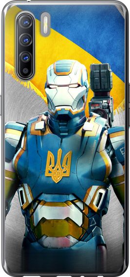 Чехол на Oppo Reno 3 Украинский киборг "980u-1901-17620"
