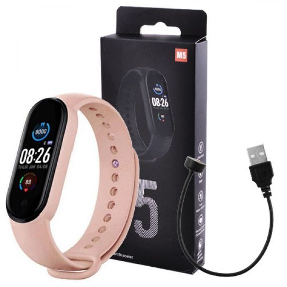 Smart band m5 рожеві | Смарт годинник для чоловіків | Смарт годинник наручний чоловічий | Розумний HU-320 годинник здоров'я | Зображення 8