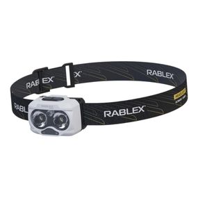 Ліхтар налобний Rablex RB983 — 2 XPG LED, три режима света, зарядка Type-C, Сірий-Чорний