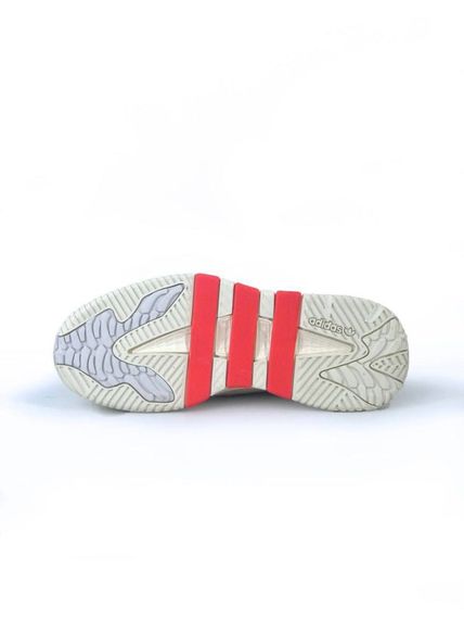 Демісезонні шкіряні кросівки Adidas колір сірий/бежевий | Зображення 3