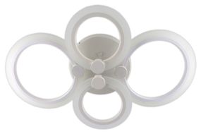 Люстра світлодіодна стельова LED світильник для квартири на стелю лед з пультом 25607 Білий 10х39х61 см.