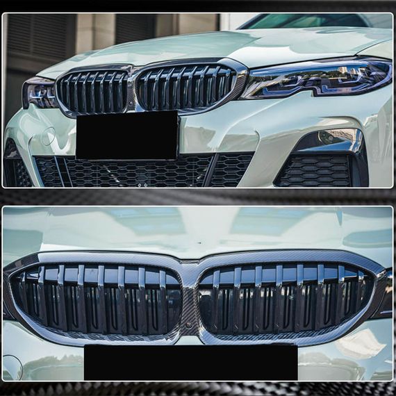 Обведення решітки (2018-2022, Карбон) для BMW 3 серія G20/21 2018- рр | Зображення 4