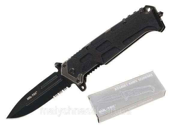 СКЛАДАНИЙ ТАКТИЧНИЙ НІЖ STURM MIL-TEC ASSAULT BLACK G10 EDC 15325500