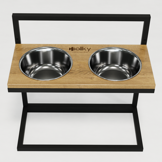 Миски на регульованій підставці для великих собак Hollky Flex L (2 × 1.8 л) FL-502850-BLNH | Зображення 2