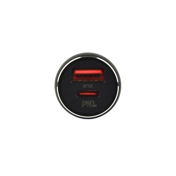 Автомобільний зарядний пристрій XPRO NZ5 PD30W+QC3.0 чорний (23344-01) | Зображення 4