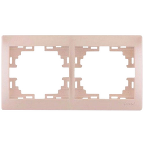 MIRA перлинно-білий перламутр Рамка горизонтальна 2-а без вставки Лезард