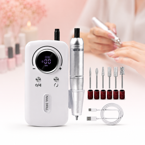 Фрезер для манікюру та педикюру Nail Polisher Machine / Портативний акумуляторний фрезер 6в1 45000 об/хв