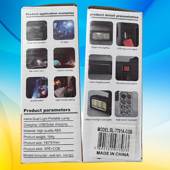 Ліхтар прожекторний, LED-лампа, яскраве світло. Фонарь, фонарик. Яскравий | Зображення 2