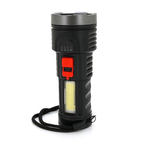 Фонарик ручной LATERNA L-822.5W LED+COB, пластик, встроенный АКБ, USB кабель | Зображення 2